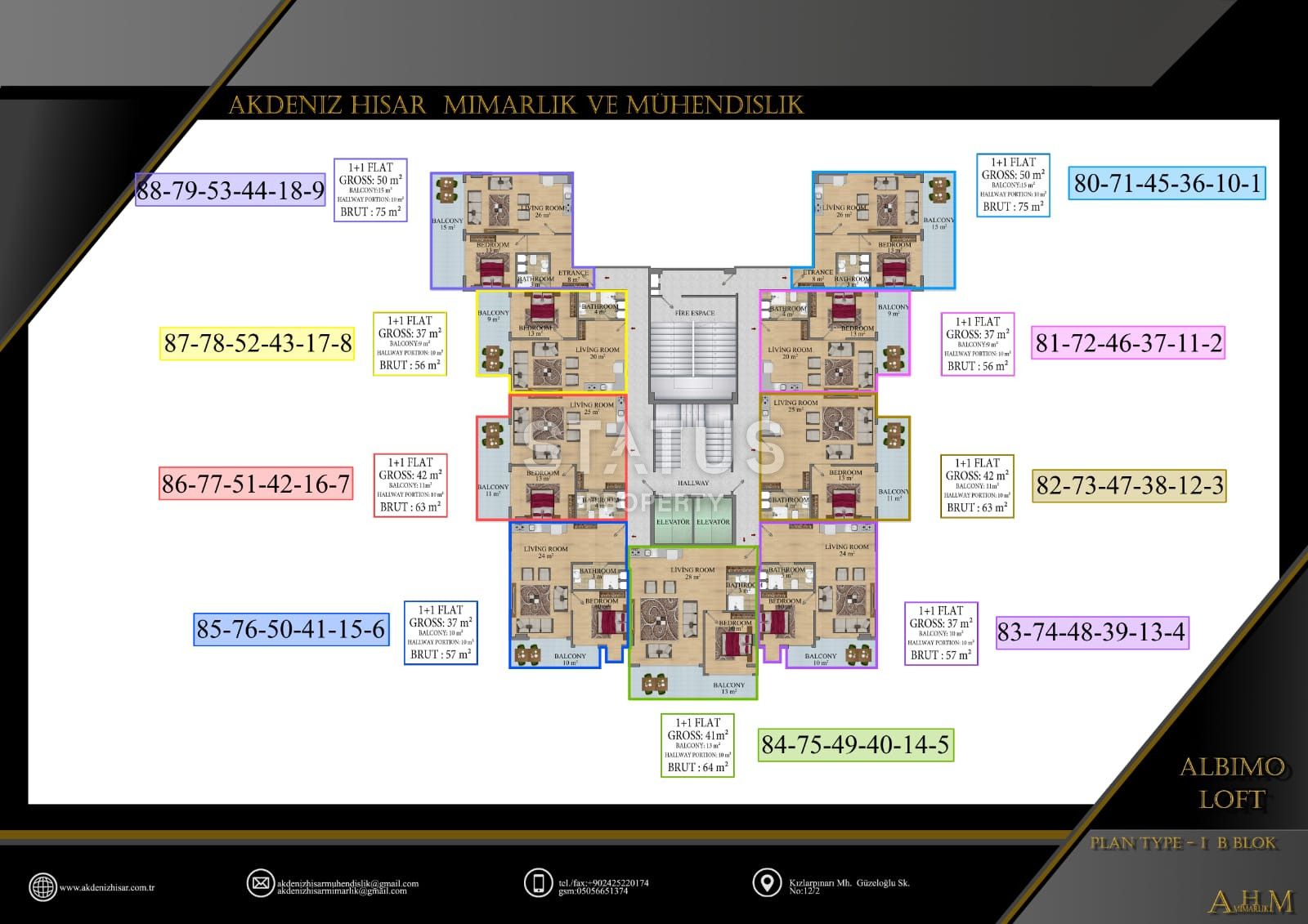 Апартаменты 1+1 в уникальном комплексе с отельной инфраструктурой в Махмутларе, 56 м2. фото 26