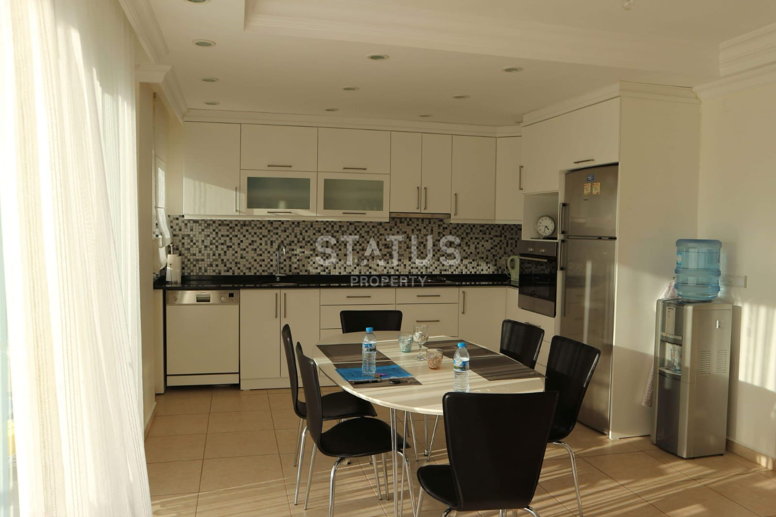 Villa 3+1 with a panorama of the sea, the fortress and the city, 220 m2. Center, Alanya. фото 6