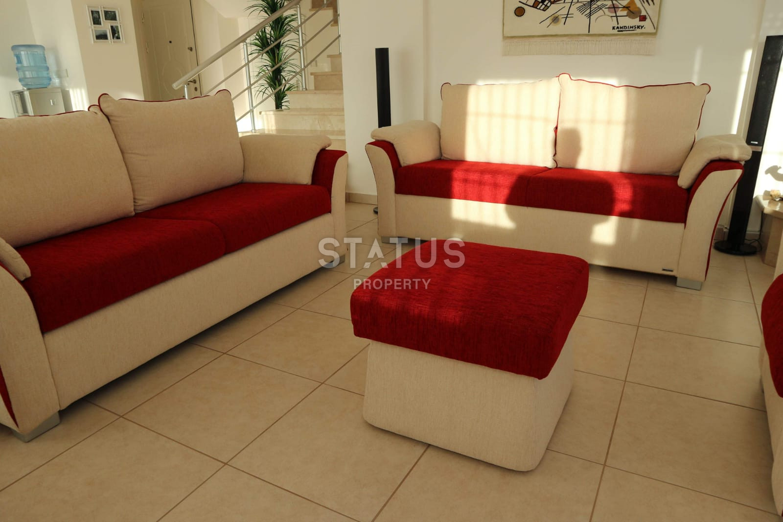 Villa 3+1 with a panorama of the sea, the fortress and the city, 220 m2. Center, Alanya. фото 8