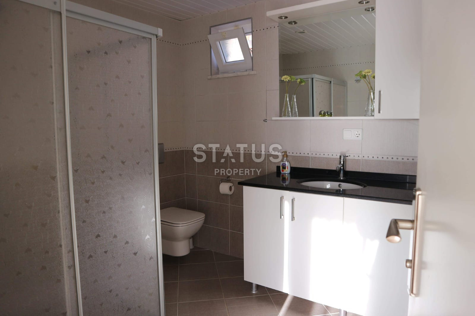 Villa 3+1 with a panorama of the sea, the fortress and the city, 220 m2. Center, Alanya. фото 9