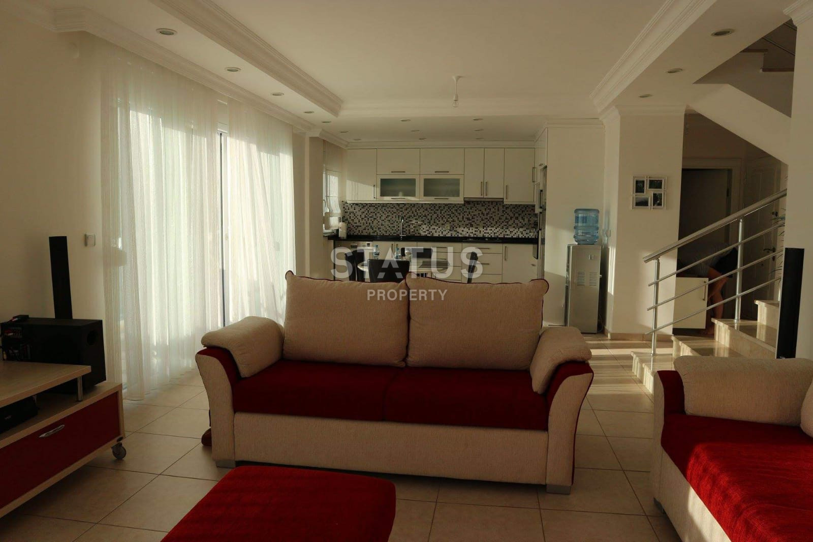 Villa 3+1 with a panorama of the sea, the fortress and the city, 220 m2. Center, Alanya. фото 20