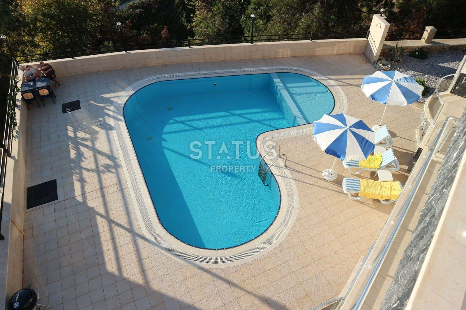 Villa 3+1 with a panorama of the sea, the fortress and the city, 220 m2. Center, Alanya. фото 24