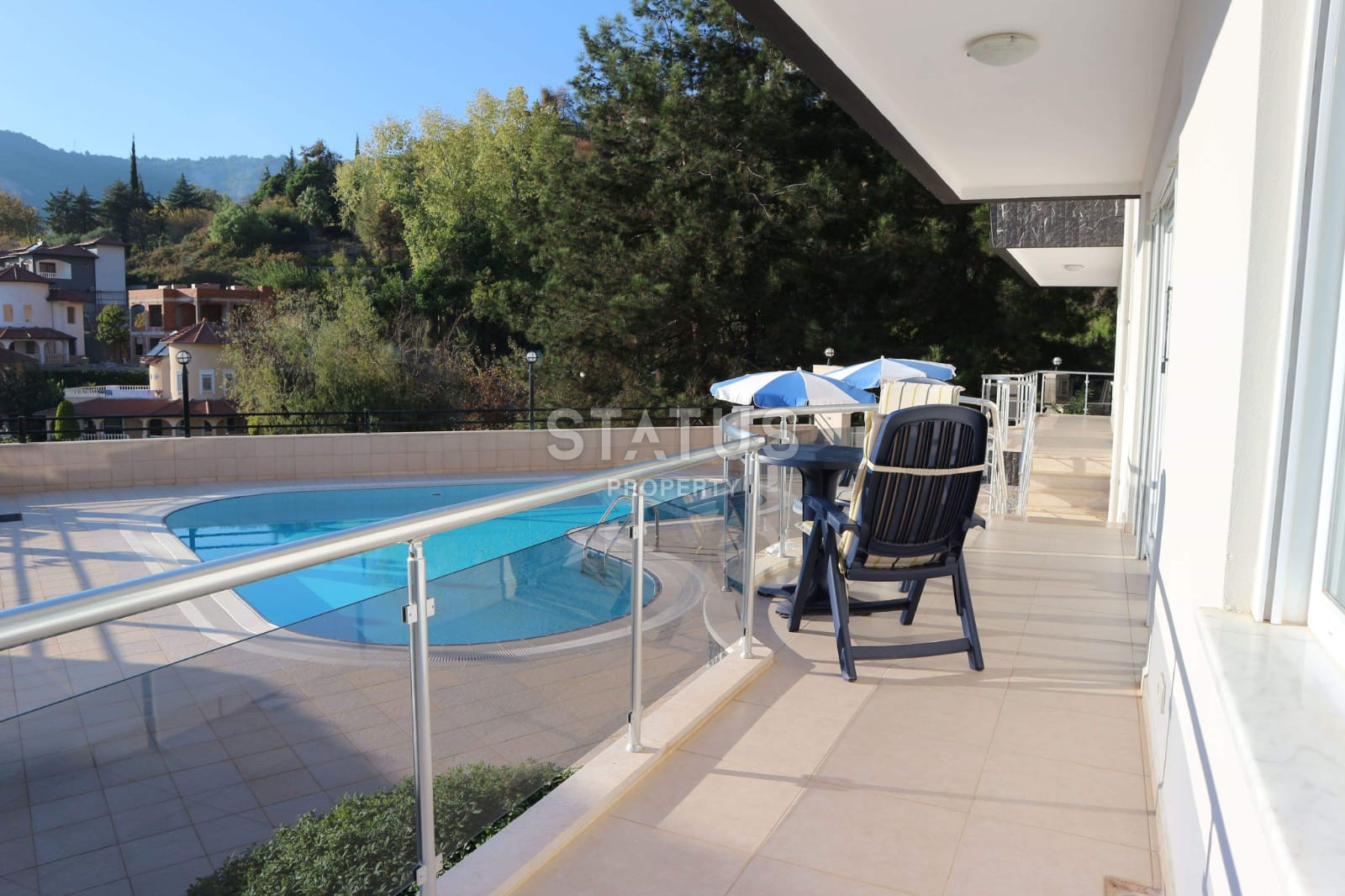 Villa 3+1 with a panorama of the sea, the fortress and the city, 220 m2. Center, Alanya. фото 27