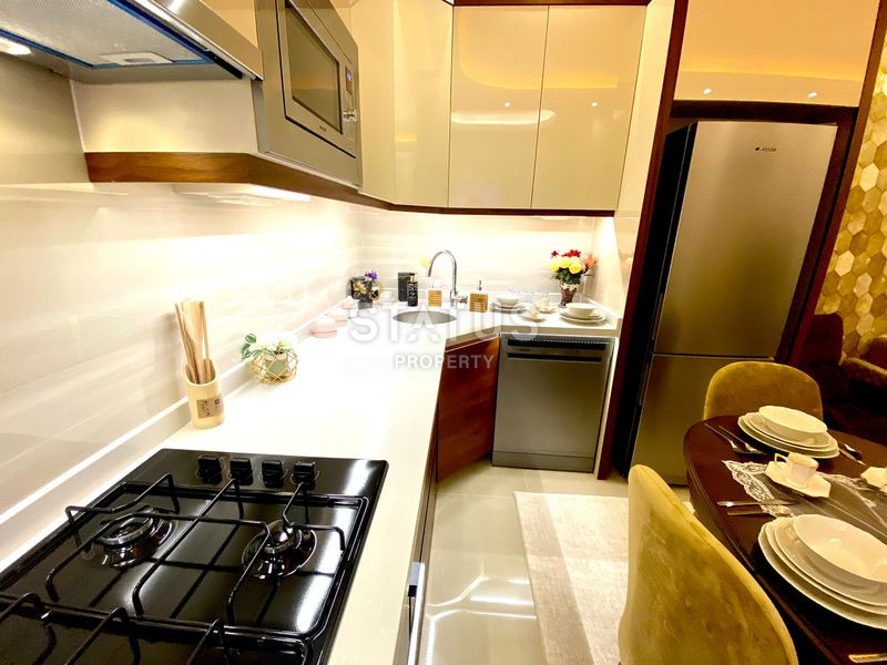 Две квартиры 1+1 в комплексе с отельной инфраструктурой в Махмутларе, 70 кв.м. фото 10