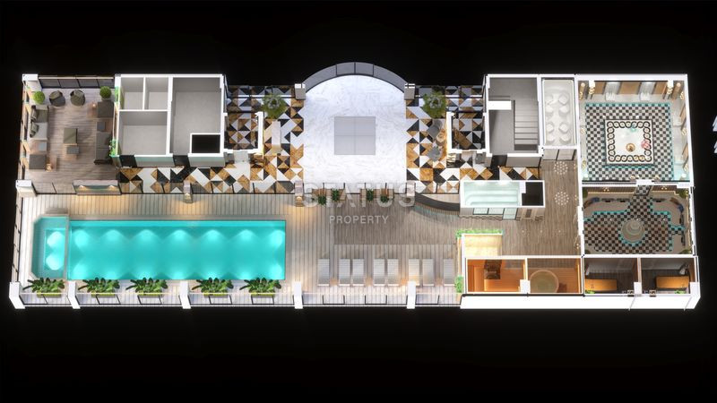 Две квартиры 1+1 в комплексе с отельной инфраструктурой в Махмутларе, 70 кв.м. фото 15