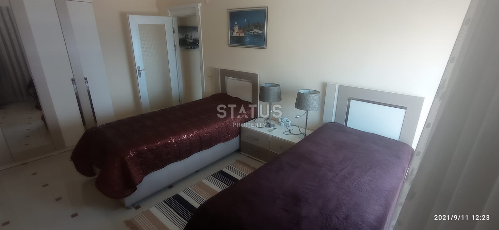 Просторная квартира 2+1, с видом на море в Махмутларе, 115 кв.м. фото 5