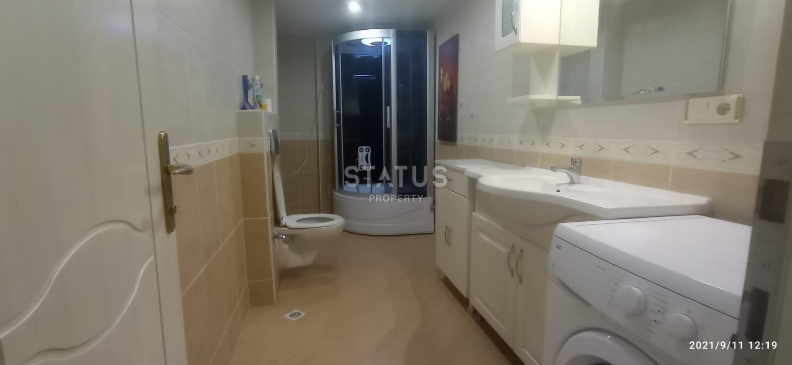 Просторная квартира 2+1, с видом на море в Махмутларе, 115 кв.м. фото 6