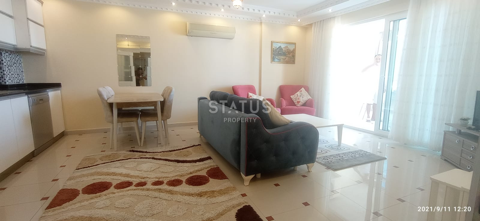 Просторная квартира 2+1, с видом на море в Махмутларе, 115 кв.м. фото 11