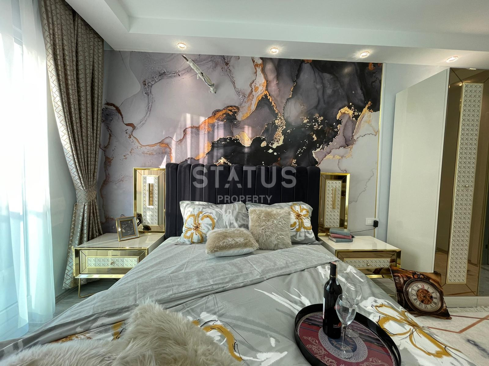 Квартира 2+1 с дизайнерским ремонтом и видом на море в Махмутларе, 105 кв.м. фото 17