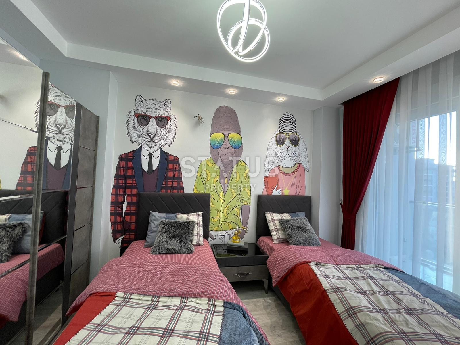 Квартира 2+1 с дизайнерским ремонтом и видом на море в Махмутларе, 105 кв.м. фото 20