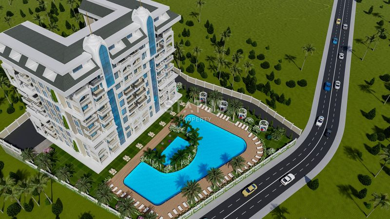 Элитный комплекс на стадии котлована в центре Авсаллара, апартаменты от 54 м2. фото 4