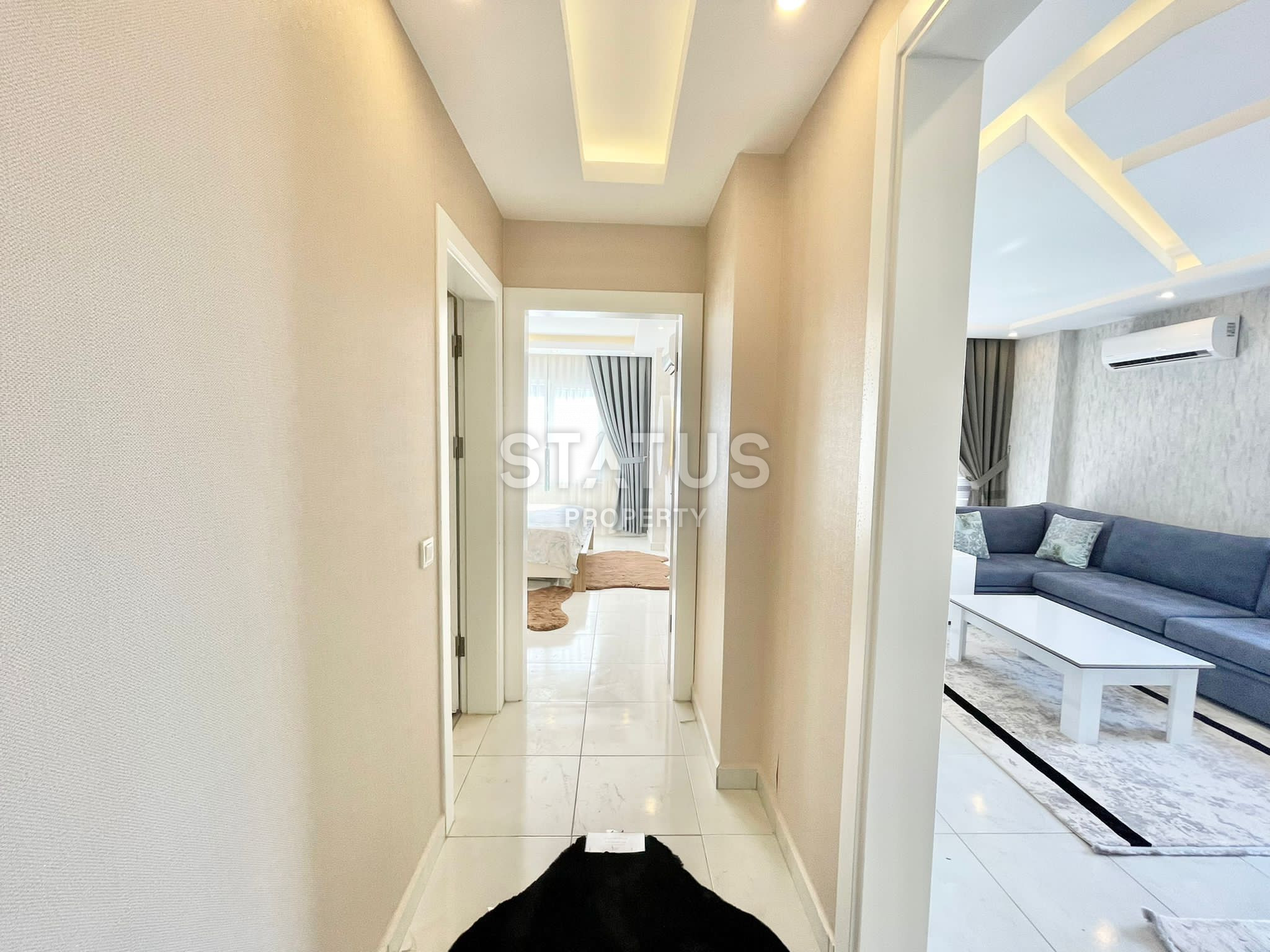 Comfortable apartment 1+1 with sea and mountain views, 65 m2 in Mahmutlar. фото 12