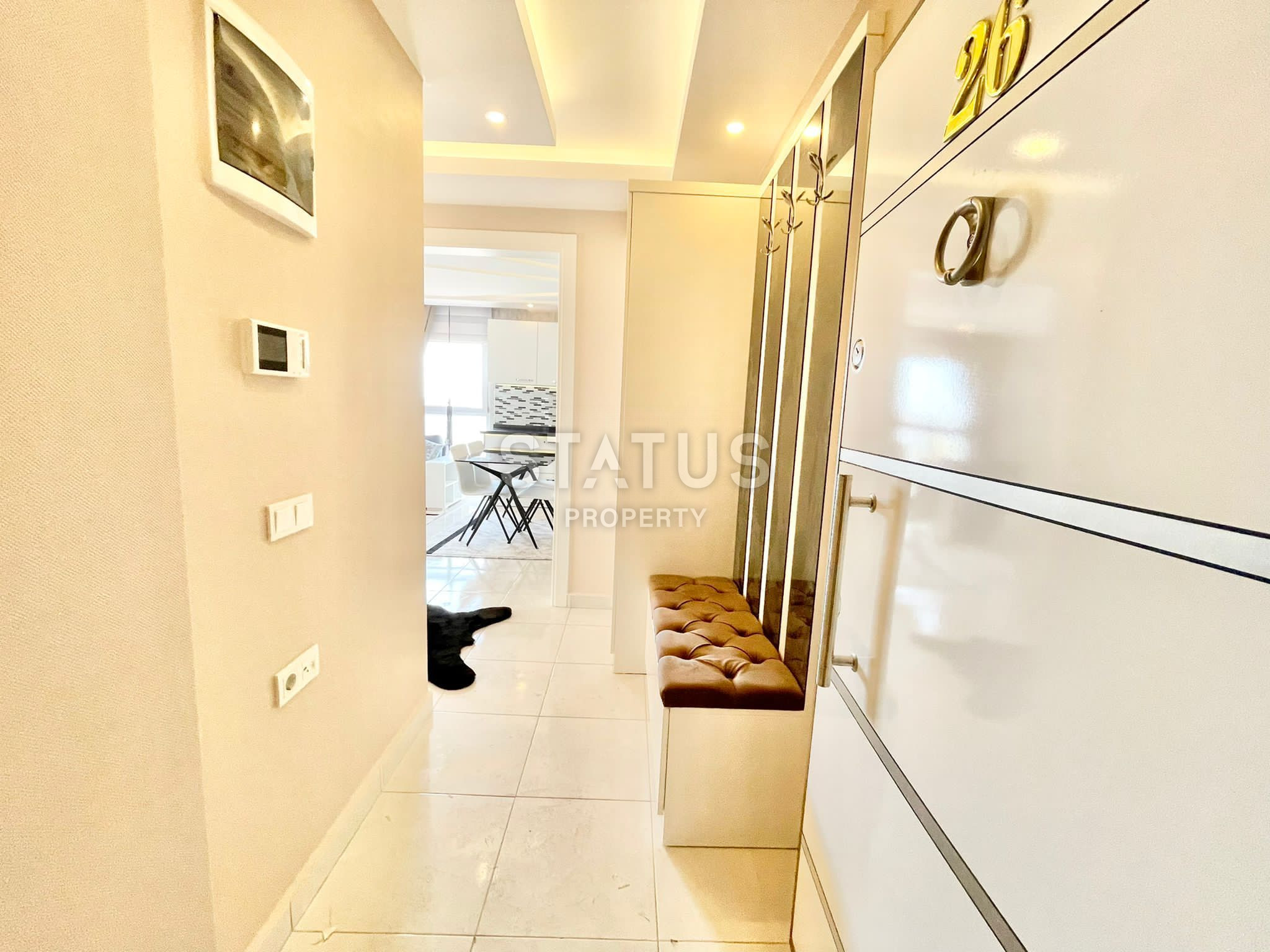 Comfortable apartment 1+1 with sea and mountain views, 65 m2 in Mahmutlar. фото 13