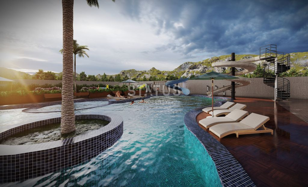 Комплекс на этапе строительства с панорамными видами в Махмутларе. Апартаменты от 54 м2. фото 3