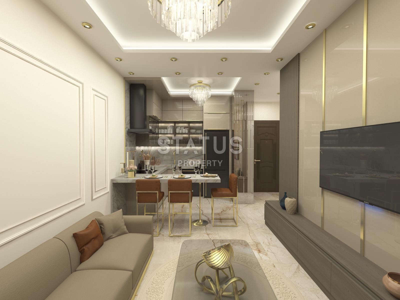 Комплекс на этапе строительства с панорамными видами в Махмутларе. Апартаменты от 54 м2. фото 7