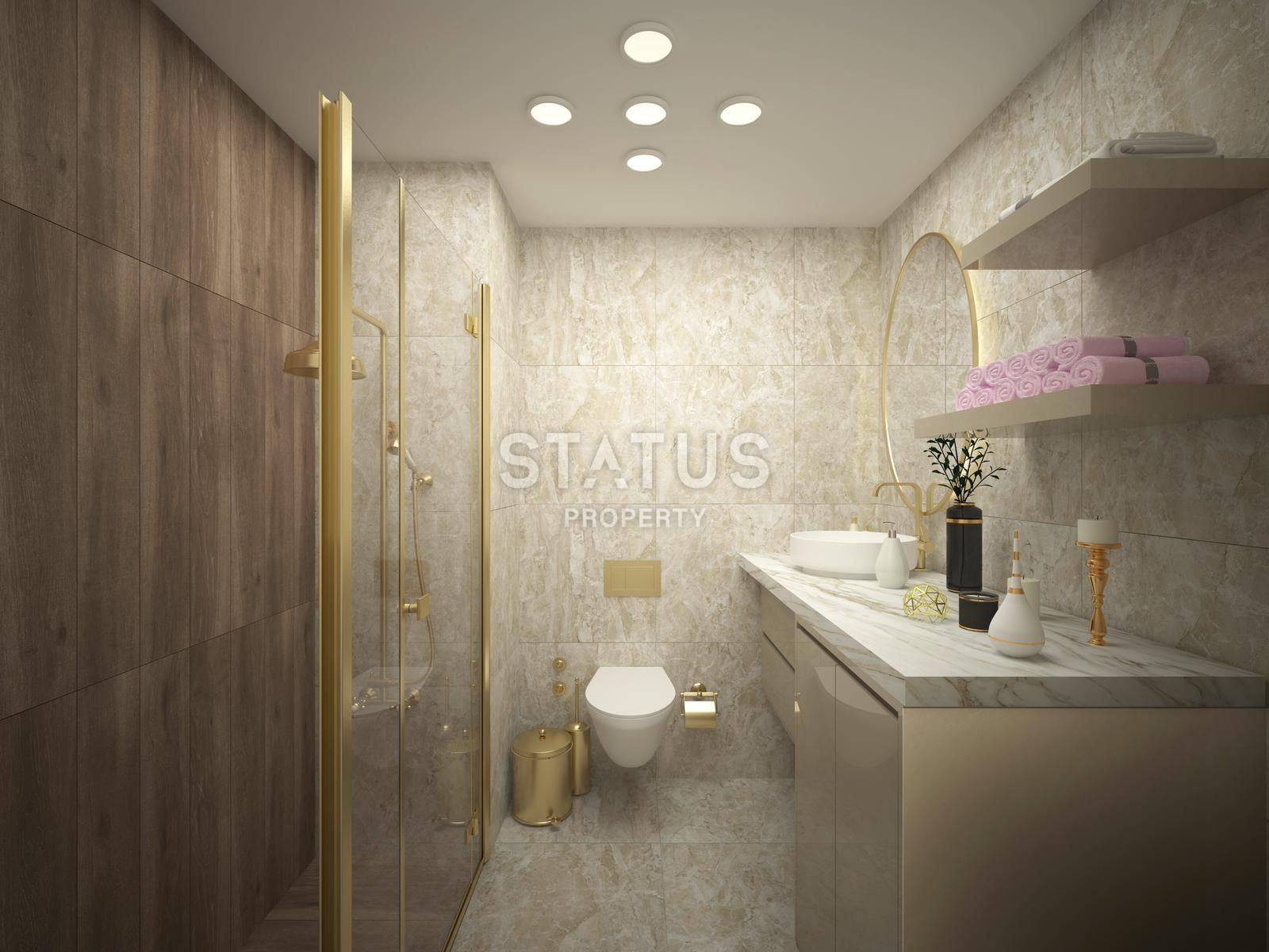 Комплекс на этапе строительства с панорамными видами в Махмутларе. Апартаменты от 54 м2. фото 12