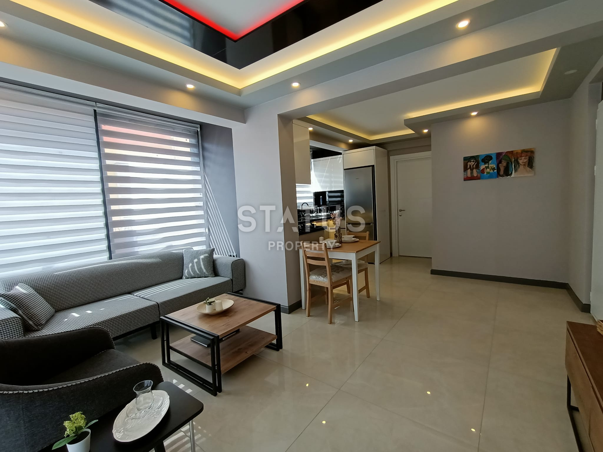 Апартаменты 1+1, пентхаусы 3+1 и 4+1 в новом комплексе в 200 метрах от пляжа. Центр, Алания. фото 3