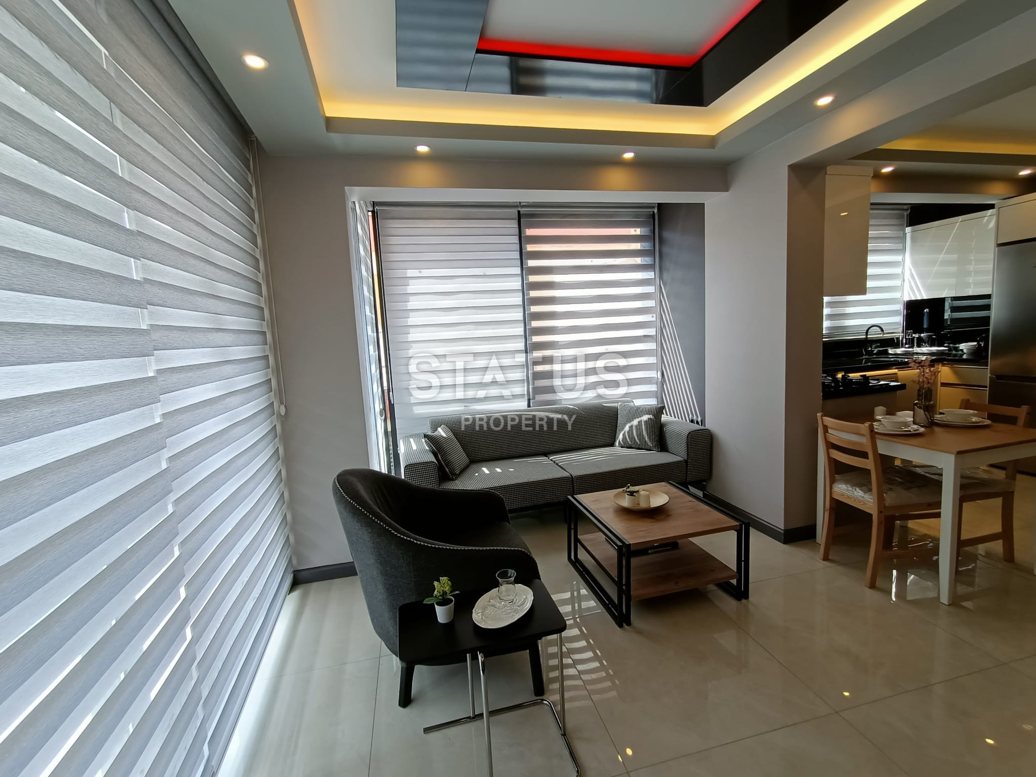 Апартаменты 1+1, пентхаусы 3+1 и 4+1 в новом комплексе в 200 метрах от пляжа. Центр, Алания. фото 4