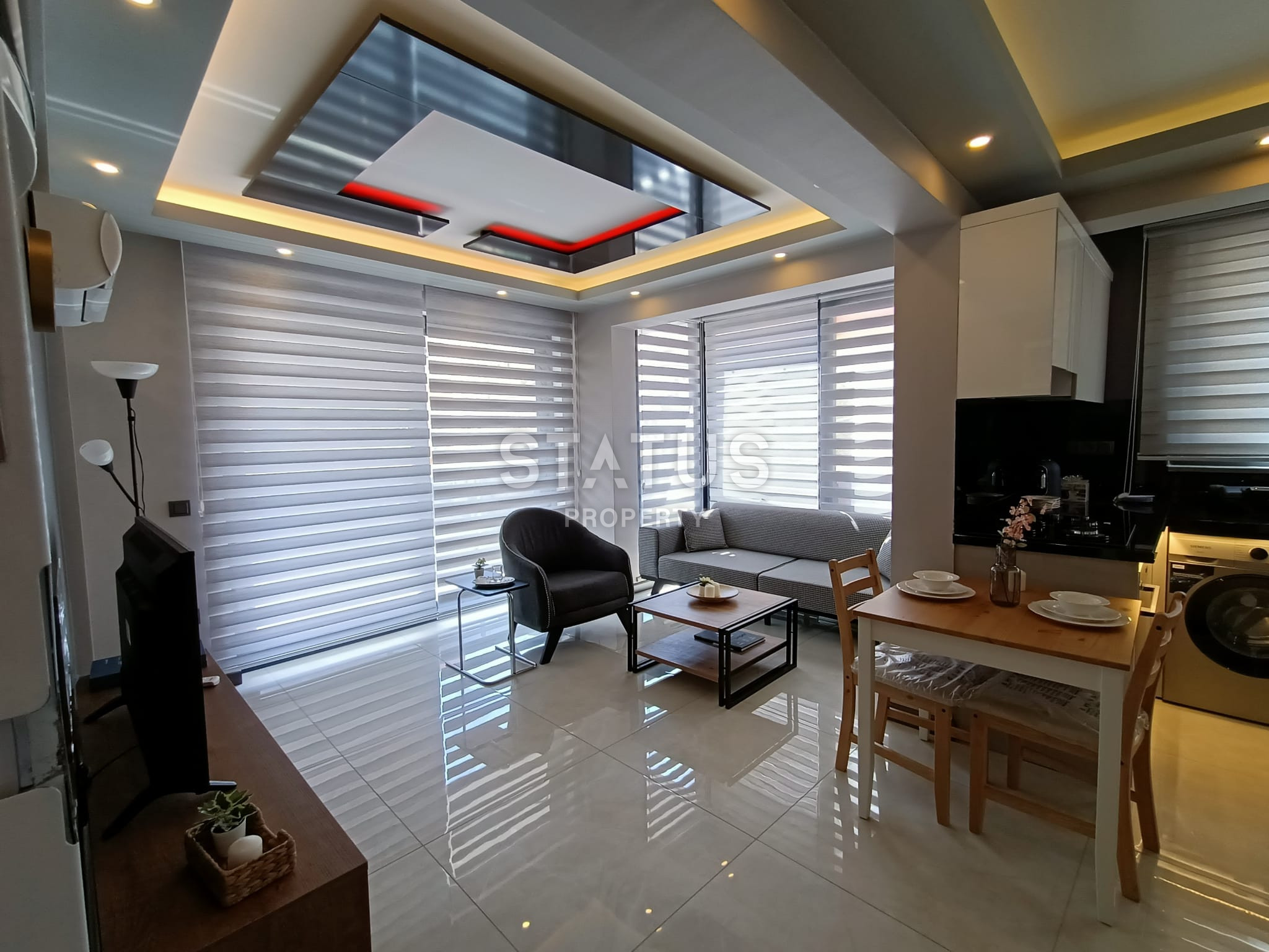 Апартаменты 1+1, пентхаусы 3+1 и 4+1 в новом комплексе в 200 метрах от пляжа. Центр, Алания. фото 10