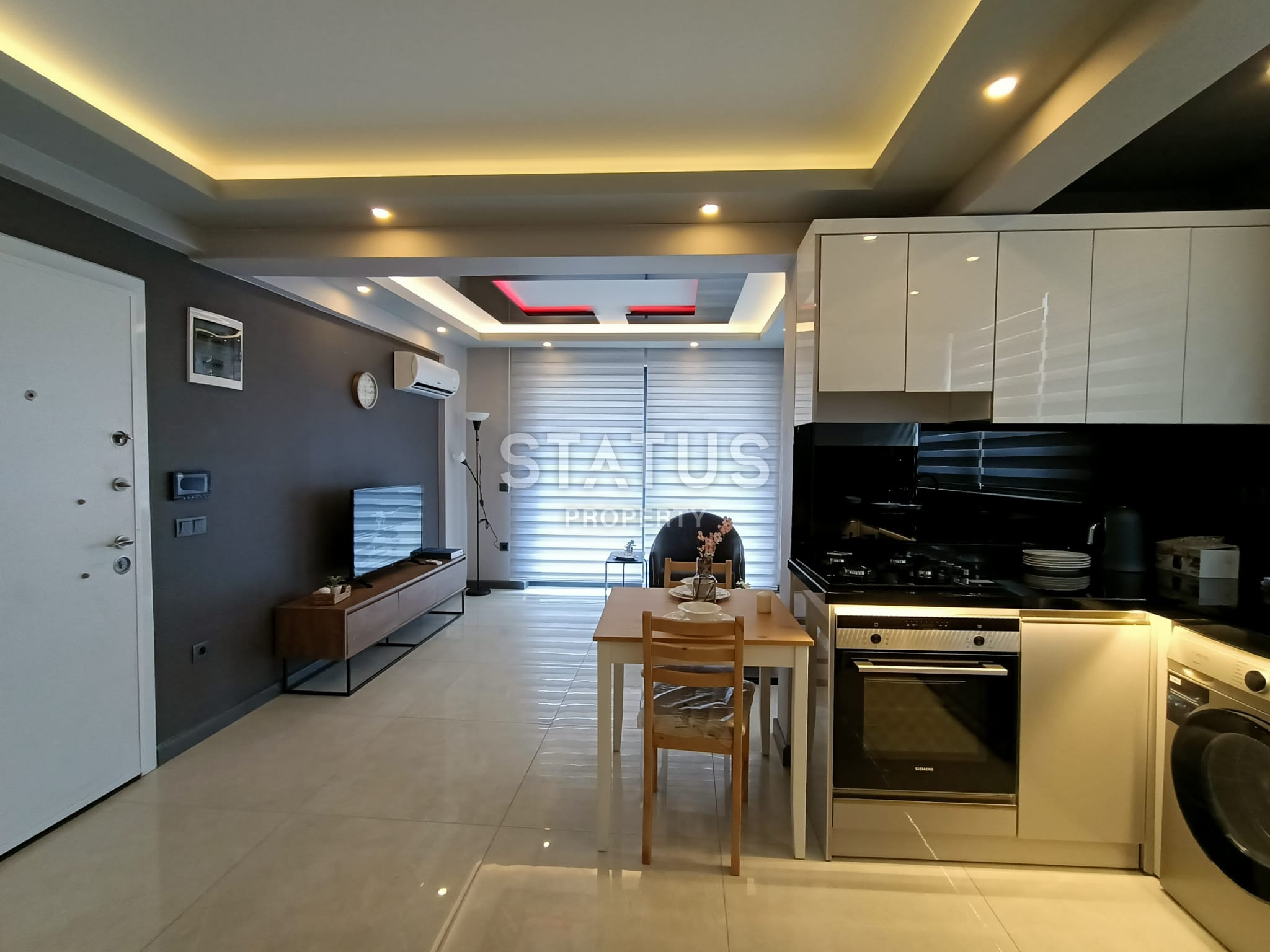 Апартаменты 1+1, пентхаусы 3+1 и 4+1 в новом комплексе в 200 метрах от пляжа. Центр, Алания. фото 11