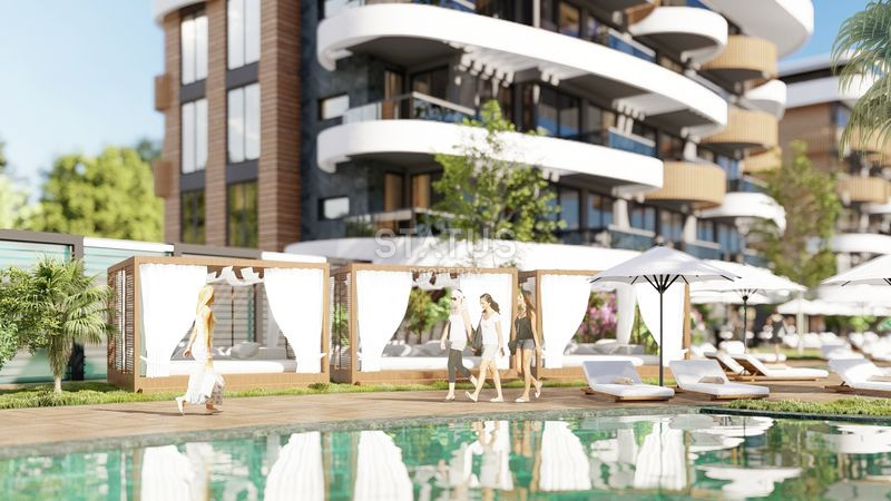 Шикарный эксклюзивный проект с апартаментами 1+1, 2+1, пентхаусами и садовыми дуплексами. Кестель, Алания. фото 15