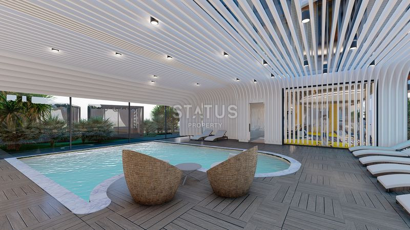 Шикарный эксклюзивный проект с апартаментами 1+1, 2+1, пентхаусами и садовыми дуплексами. Кестель, Алания. фото 61