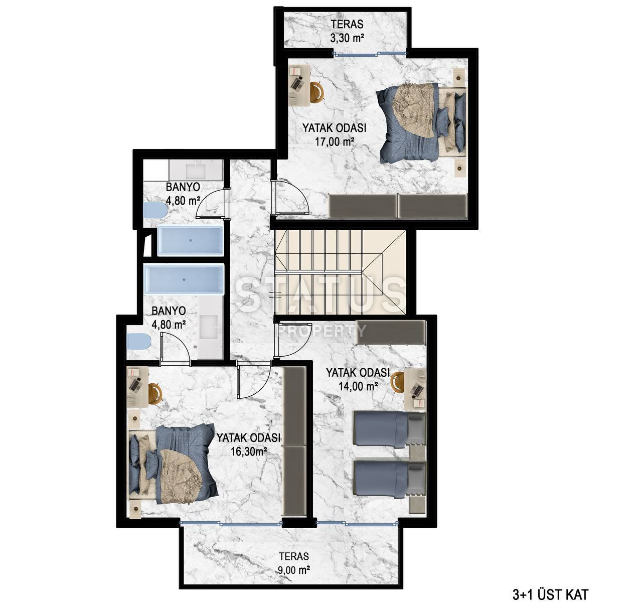 Новый проект на первой береговой линии в Кестеле. Апартаменты от 60 м2. фото 13