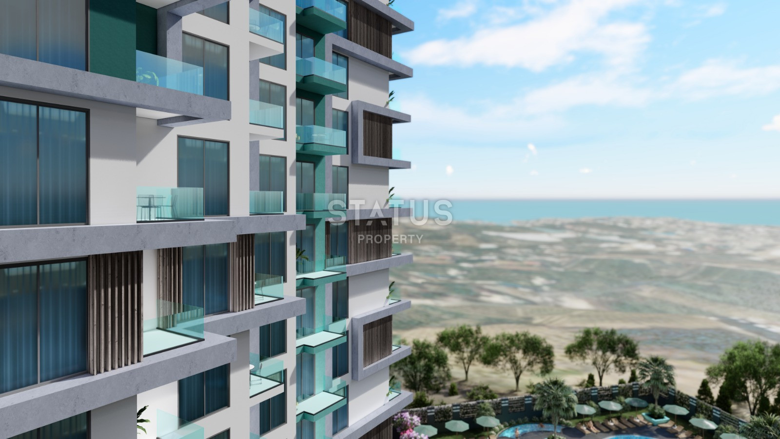 Элитный проект с видом на море в Махмутларе. Апартаменты 1+1, 2+1, 3+1 и 5+1 от 51 м2. фото 5