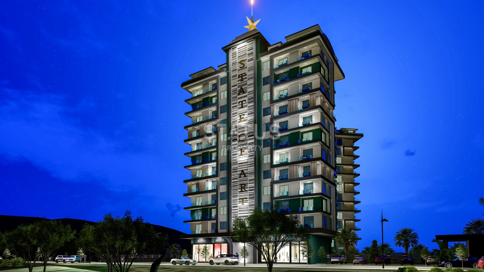 Элитный проект с видом на море в Махмутларе. Апартаменты 1+1, 2+1, 3+1 и 5+1 от 51 м2. фото 6