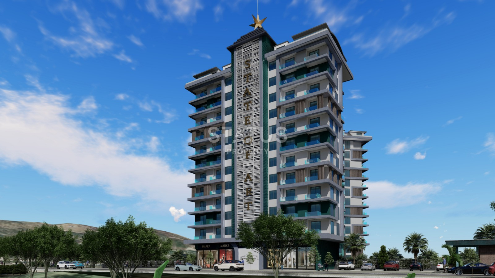 Элитный проект с видом на море в Махмутларе. Апартаменты 1+1, 2+1, 3+1 и 5+1 от 51 м2. фото 8