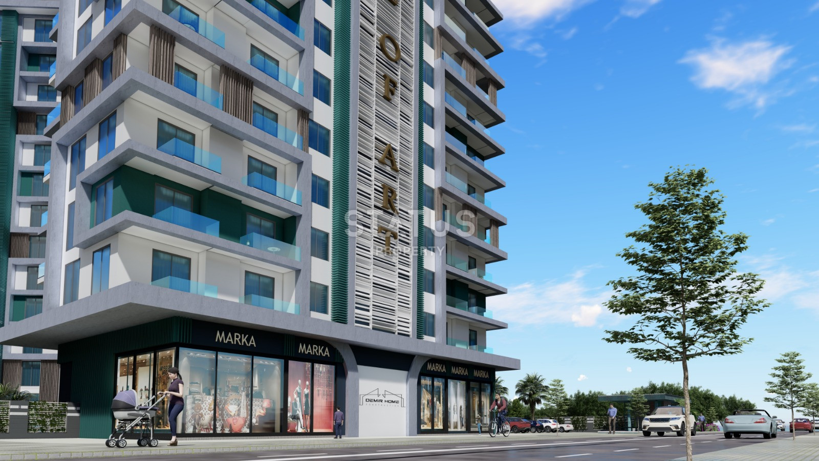 Элитный проект с видом на море в Махмутларе. Апартаменты 1+1, 2+1, 3+1 и 5+1 от 51 м2. фото 9