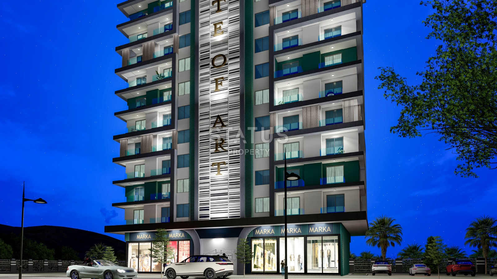 Элитный проект с видом на море в Махмутларе. Апартаменты 1+1, 2+1, 3+1 и 5+1 от 51 м2. фото 13