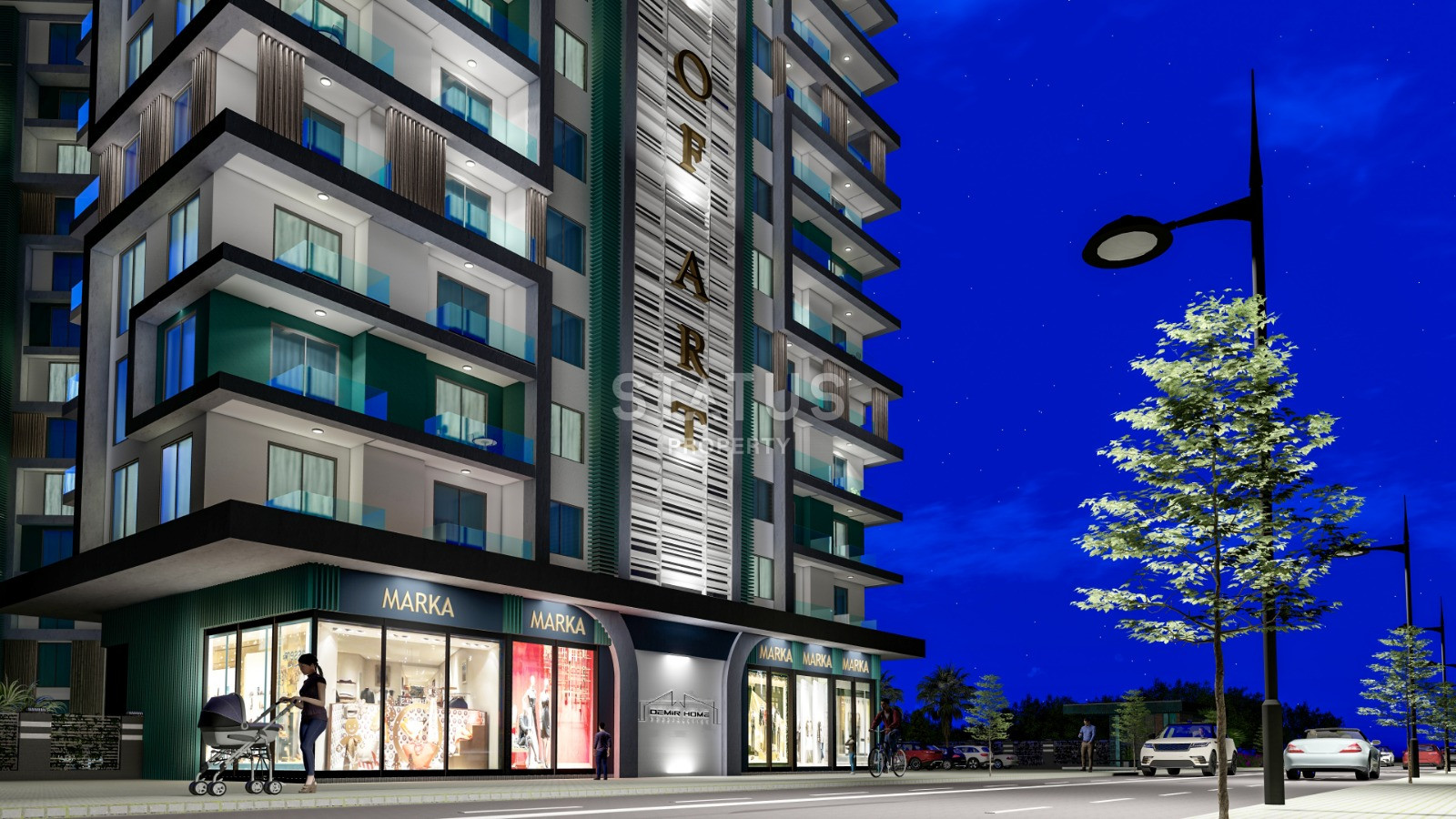 Элитный проект с видом на море в Махмутларе. Апартаменты 1+1, 2+1, 3+1 и 5+1 от 51 м2. фото 14