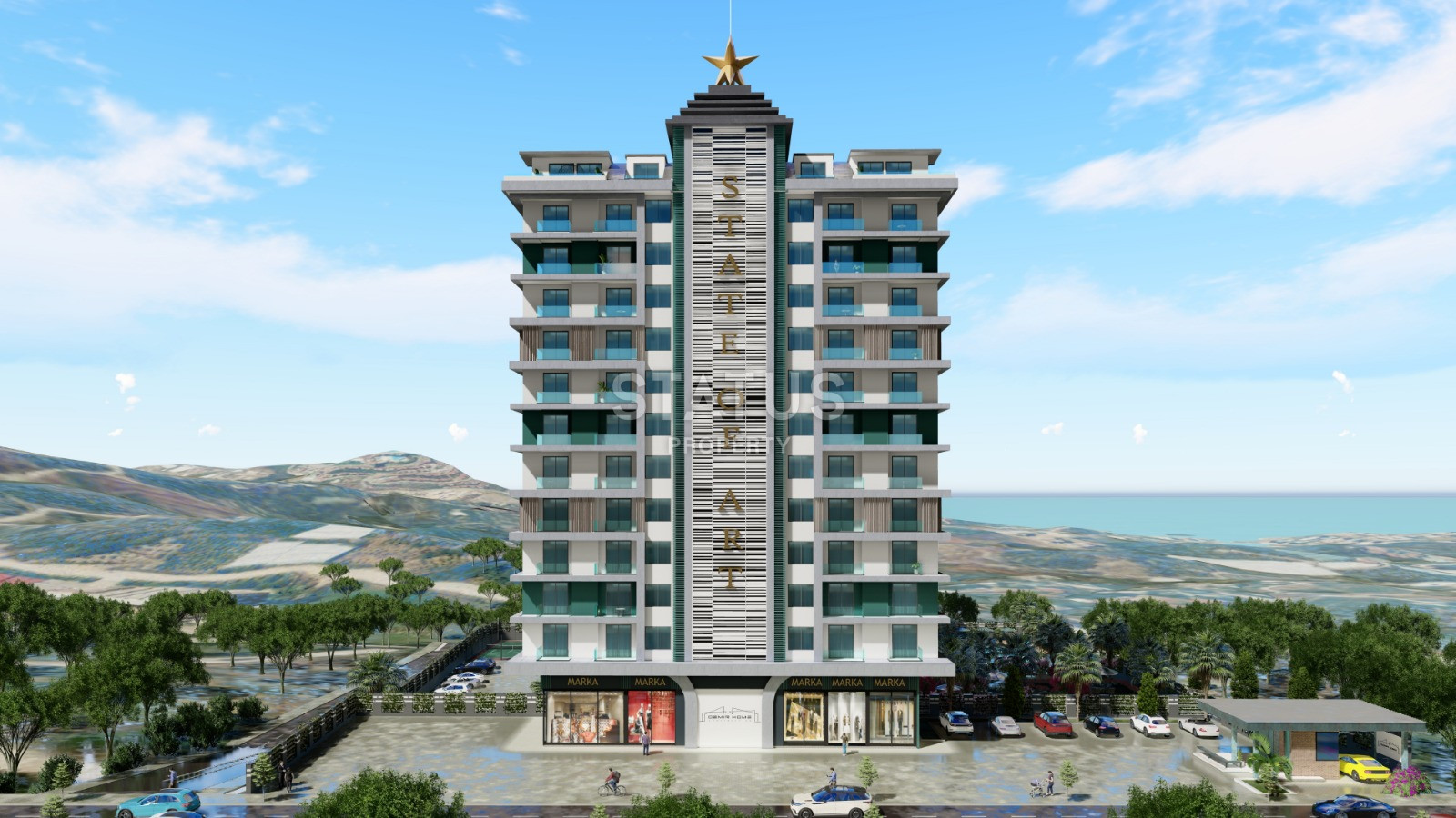 Элитный проект с видом на море в Махмутларе. Апартаменты 1+1, 2+1, 3+1 и 5+1 от 51 м2. фото 17