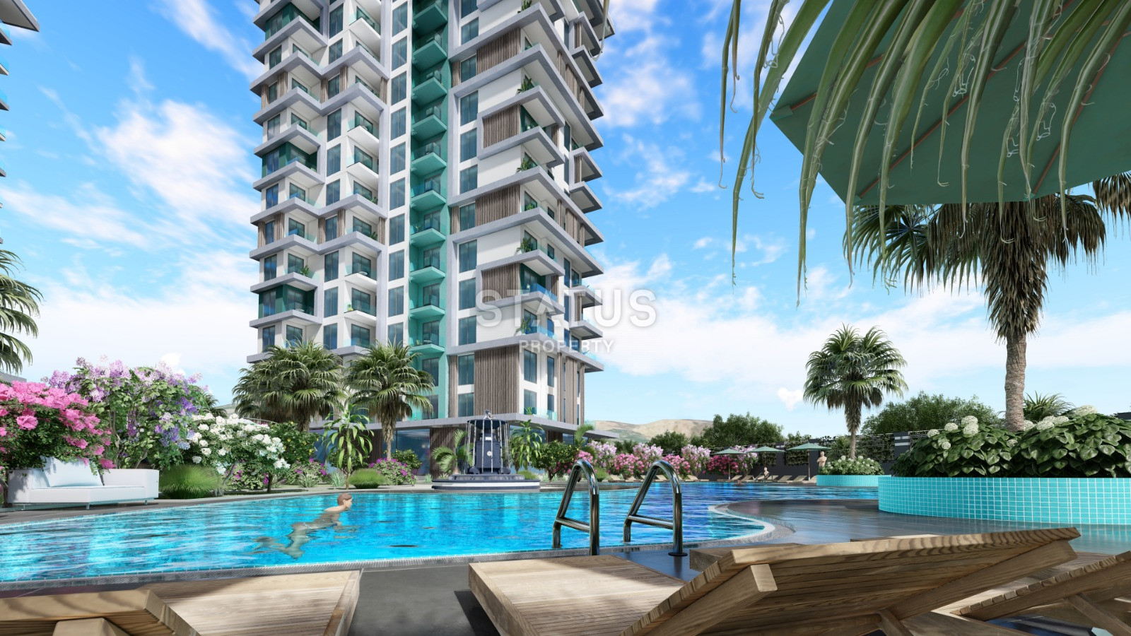 Элитный проект с видом на море в Махмутларе. Апартаменты 1+1, 2+1, 3+1 и 5+1 от 51 м2. фото 23