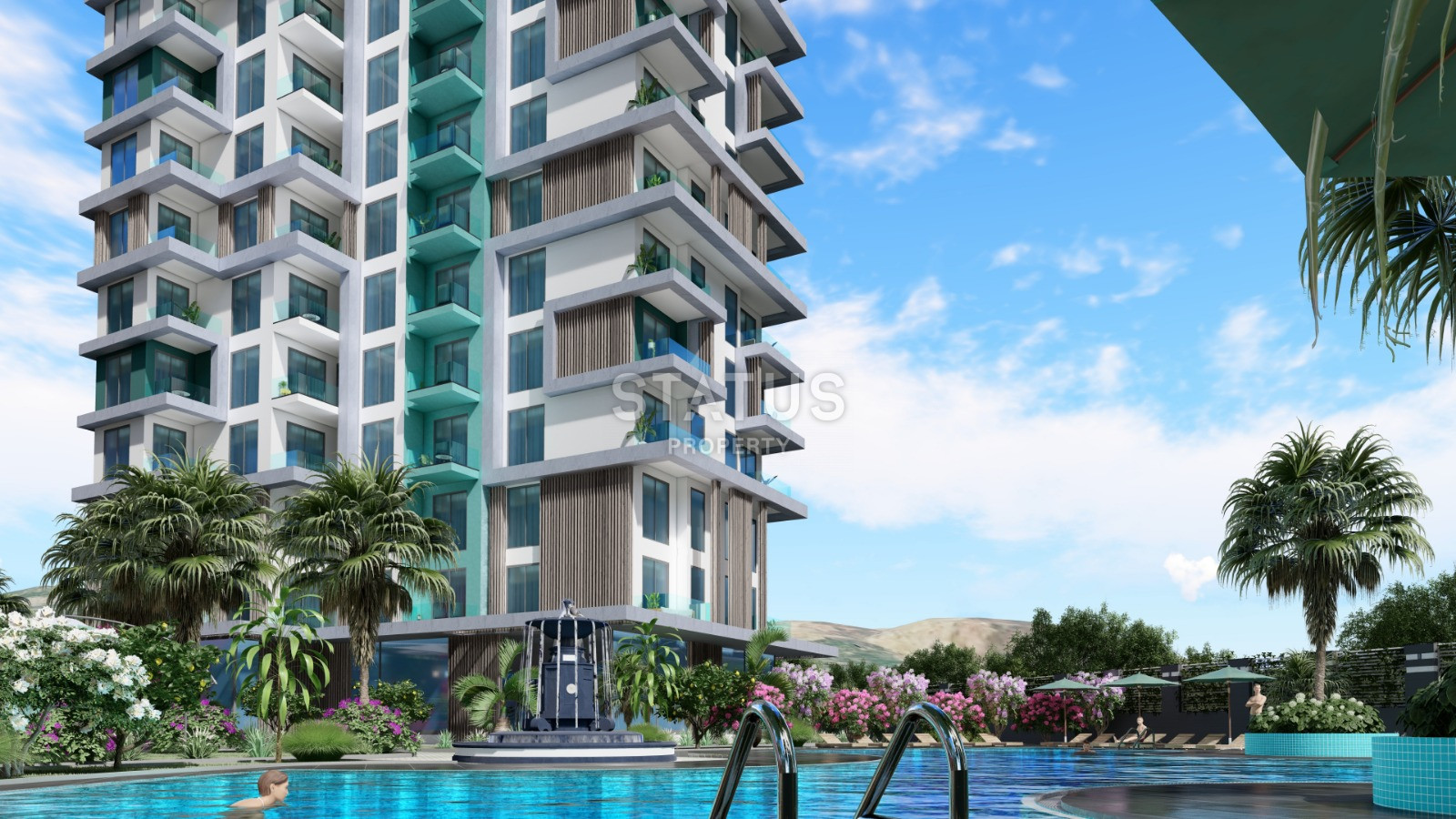 Элитный проект с видом на море в Махмутларе. Апартаменты 1+1, 2+1, 3+1 и 5+1 от 51 м2. фото 24