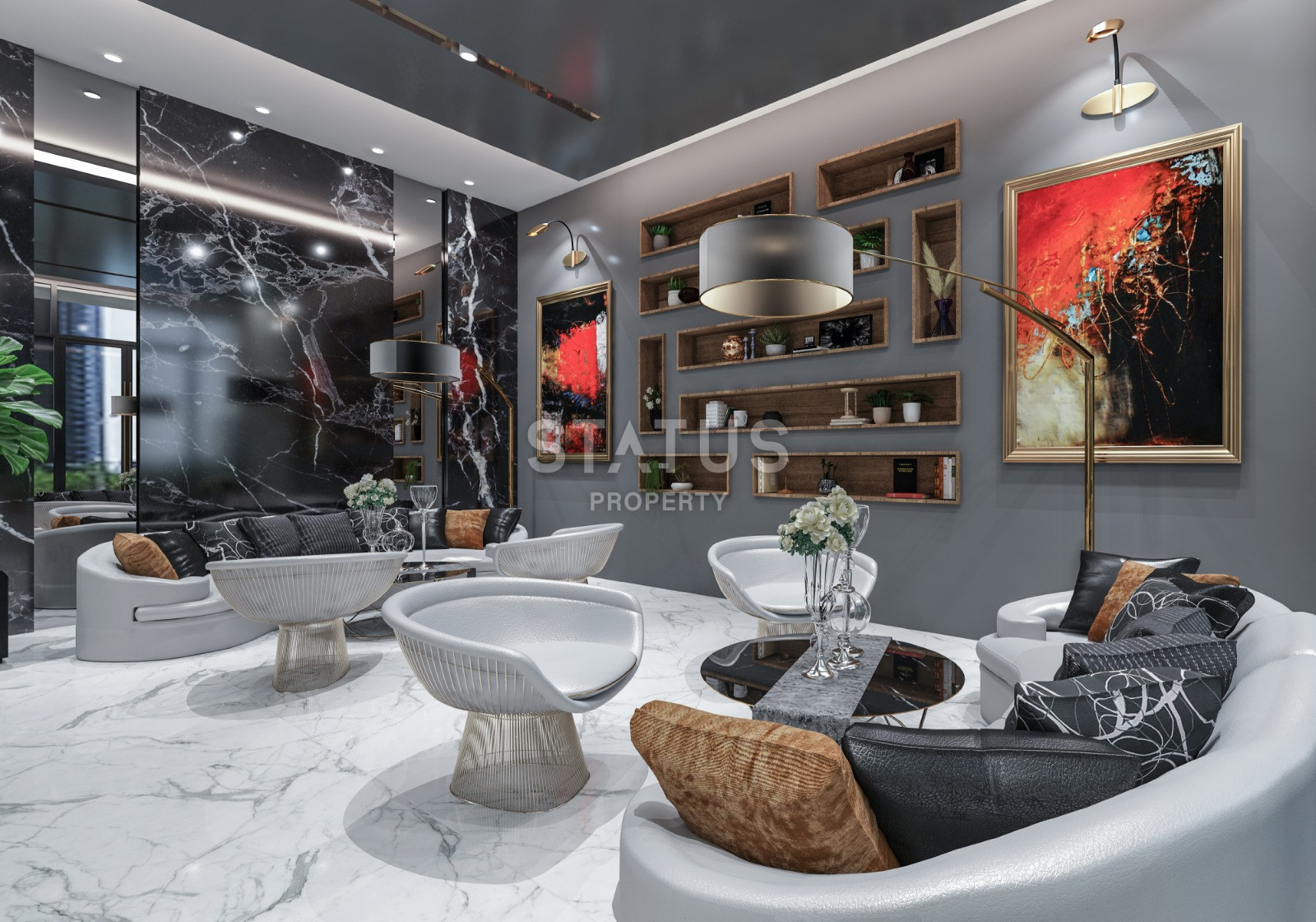 Элитный проект с видом на море в Махмутларе. Апартаменты 1+1, 2+1, 3+1 и 5+1 от 51 м2. фото 43