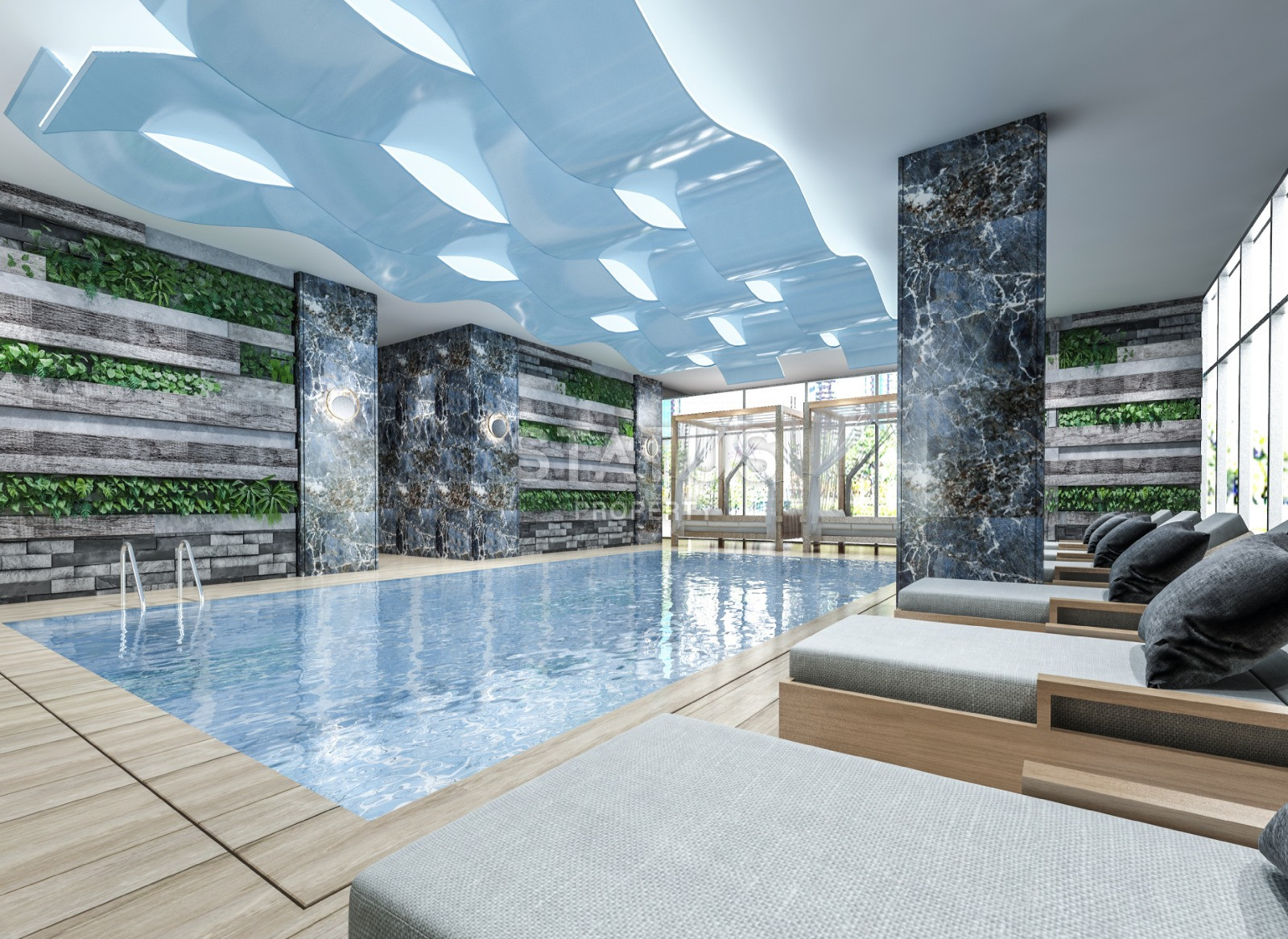 Элитный проект с видом на море в Махмутларе. Апартаменты 1+1, 2+1, 3+1 и 5+1 от 51 м2. фото 46