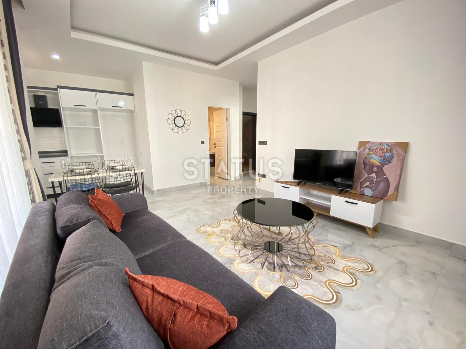 Меблированные апартаменты 1+1 в новом доме, 60 м2. Махмутлар, Алания. фото 3