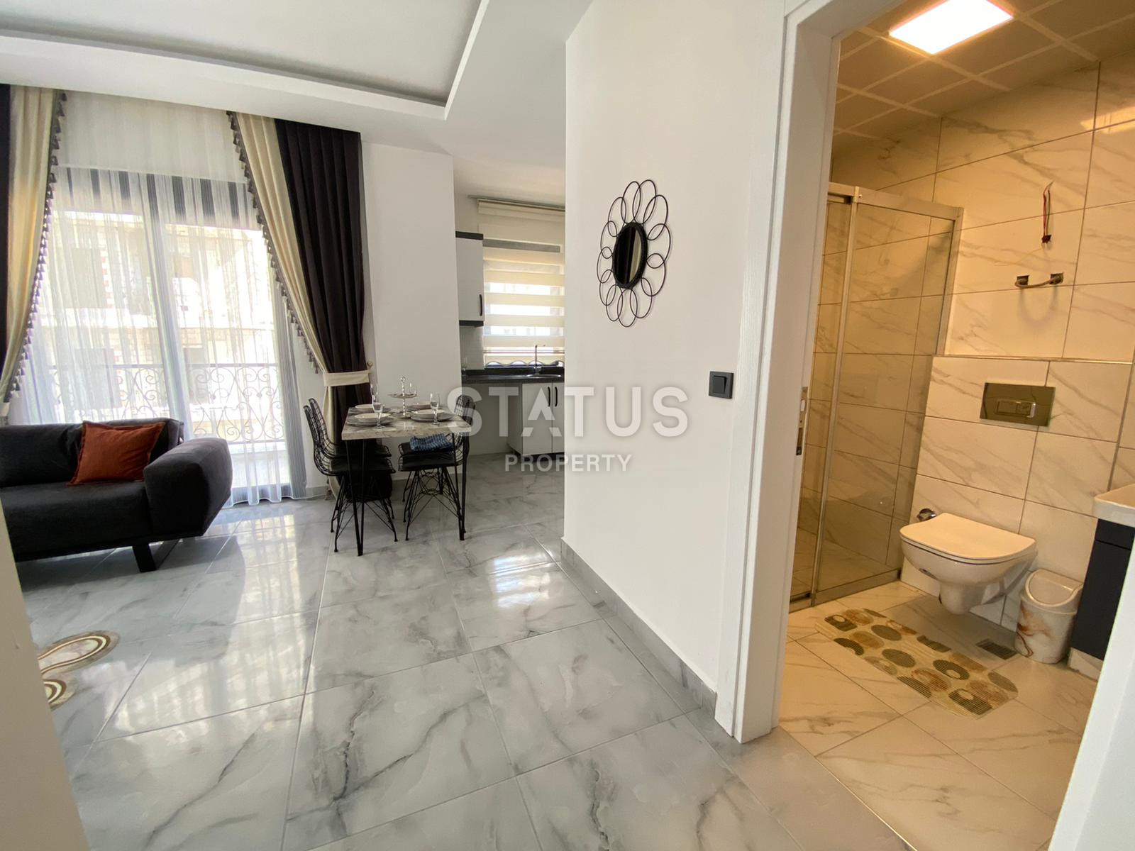 Меблированные апартаменты 1+1 в новом доме, 60 м2. Махмутлар, Алания. фото 4