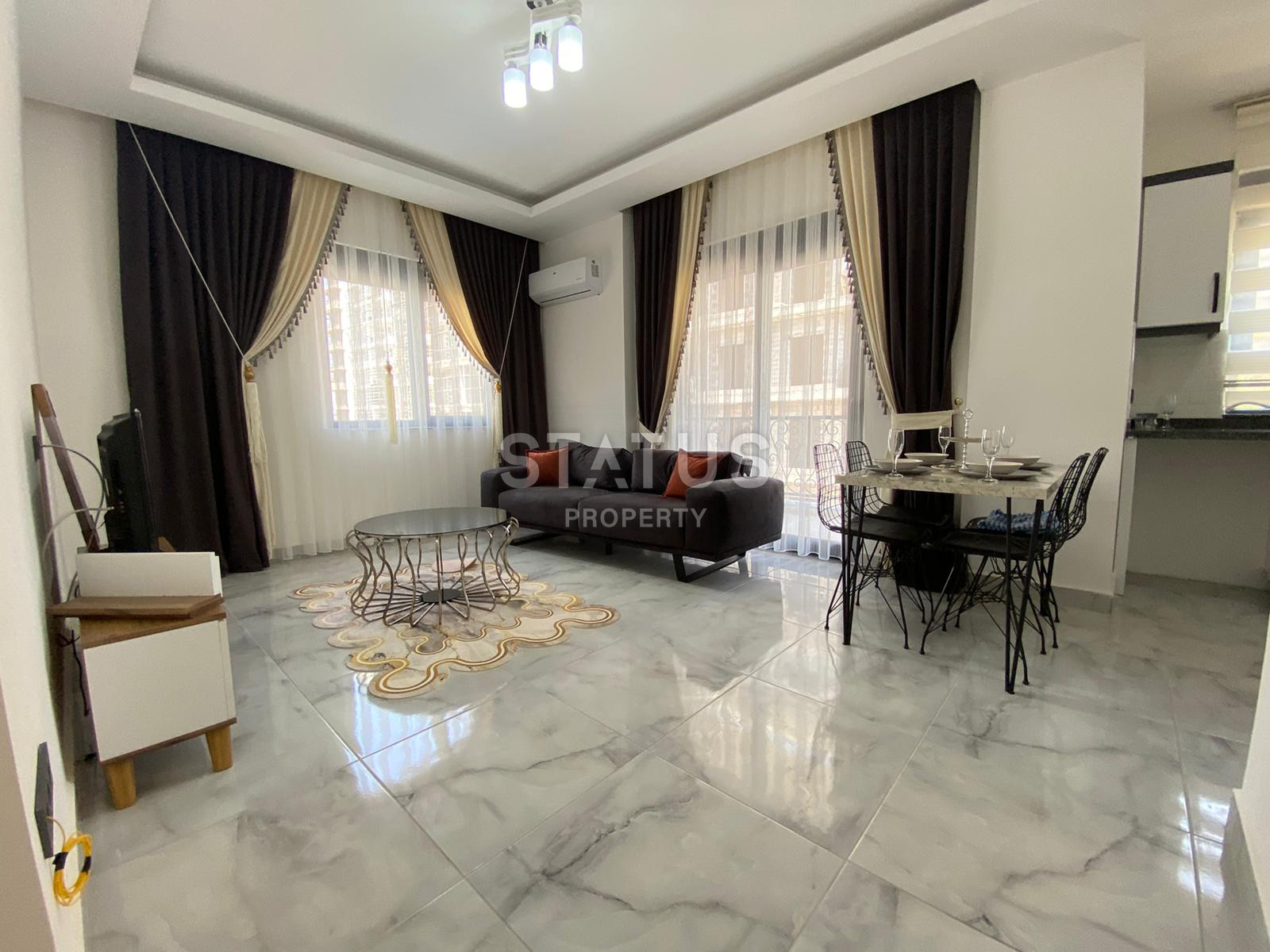 Меблированные апартаменты 1+1 в новом доме, 60 м2. Махмутлар, Алания. фото 7