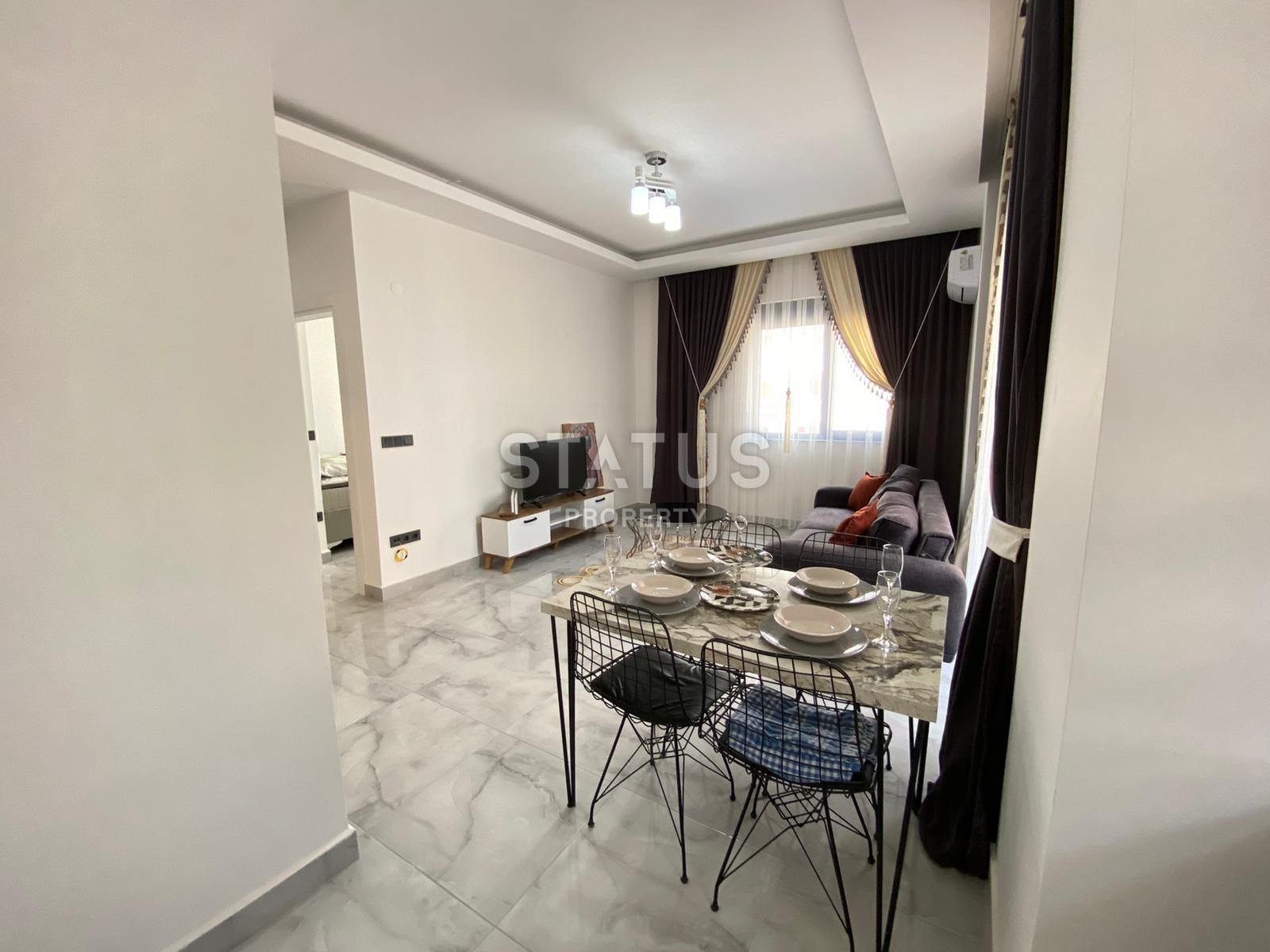 Меблированные апартаменты 1+1 в новом доме, 60 м2. Махмутлар, Алания. фото 9