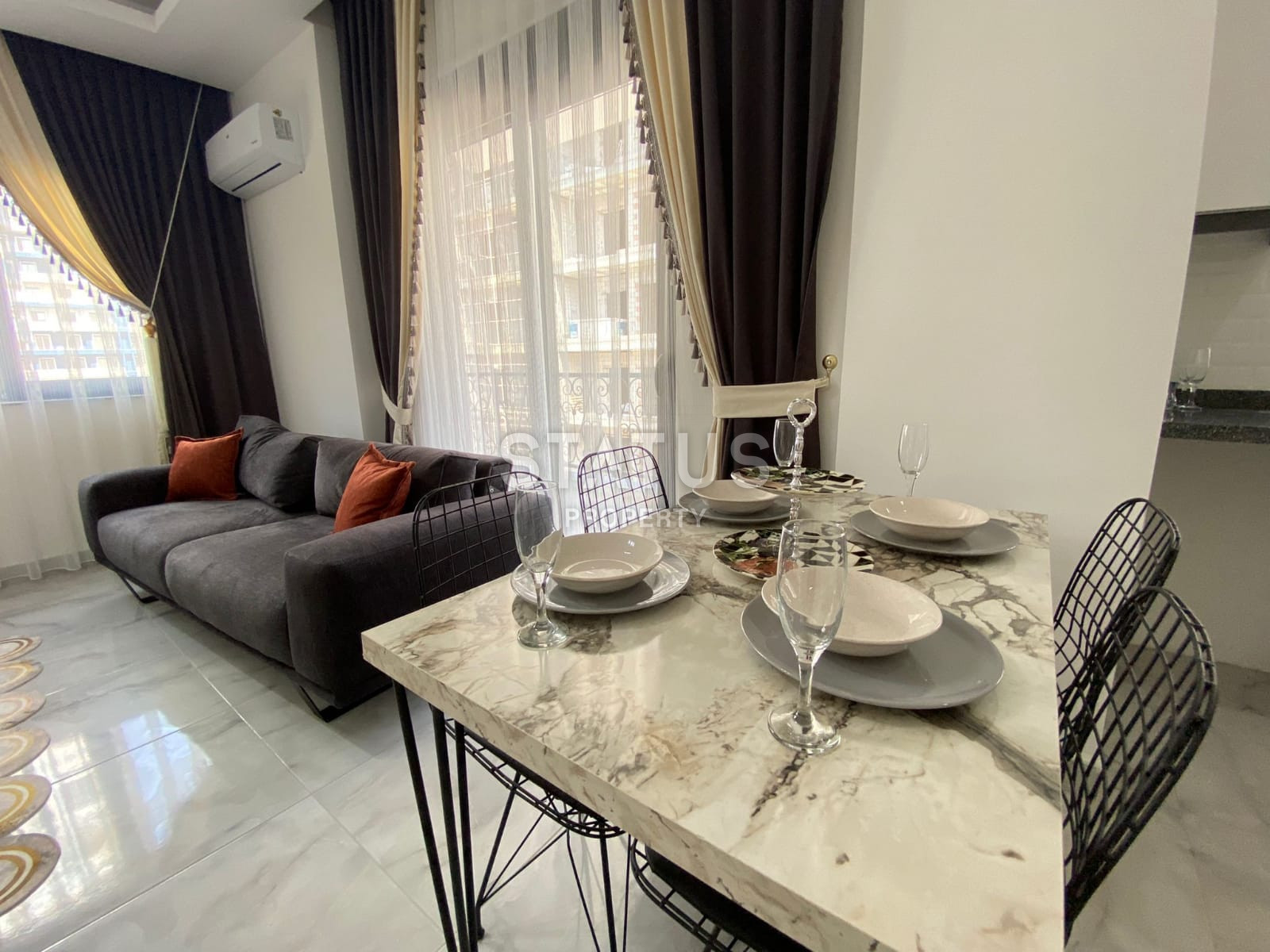 Меблированные апартаменты 1+1 в новом доме, 60 м2. Махмутлар, Алания. фото 10