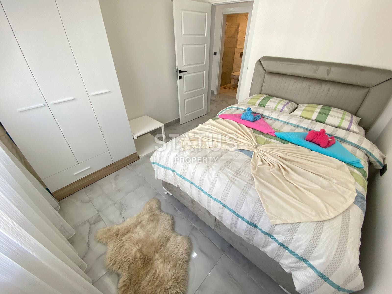 Меблированные апартаменты 1+1 в новом доме, 60 м2. Махмутлар, Алания. фото 18