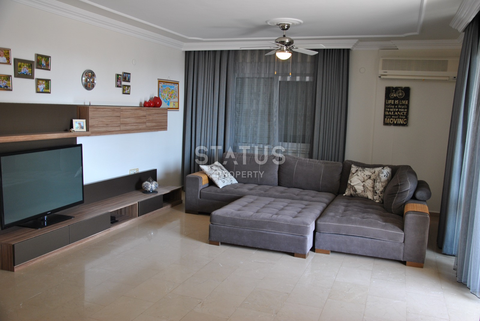 Просторная квартира 3+1 с боковым видом на море, 165 м2 фото 14