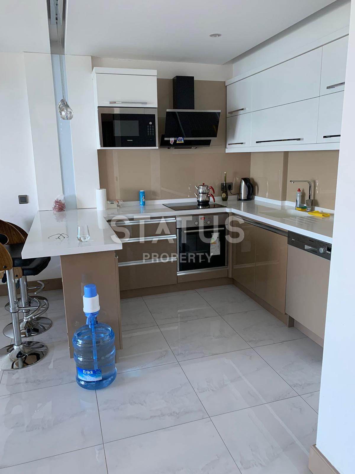 Квартира 1+1 на первой линии с видом на море в Каргыджаке, 57 кв м. фото 4