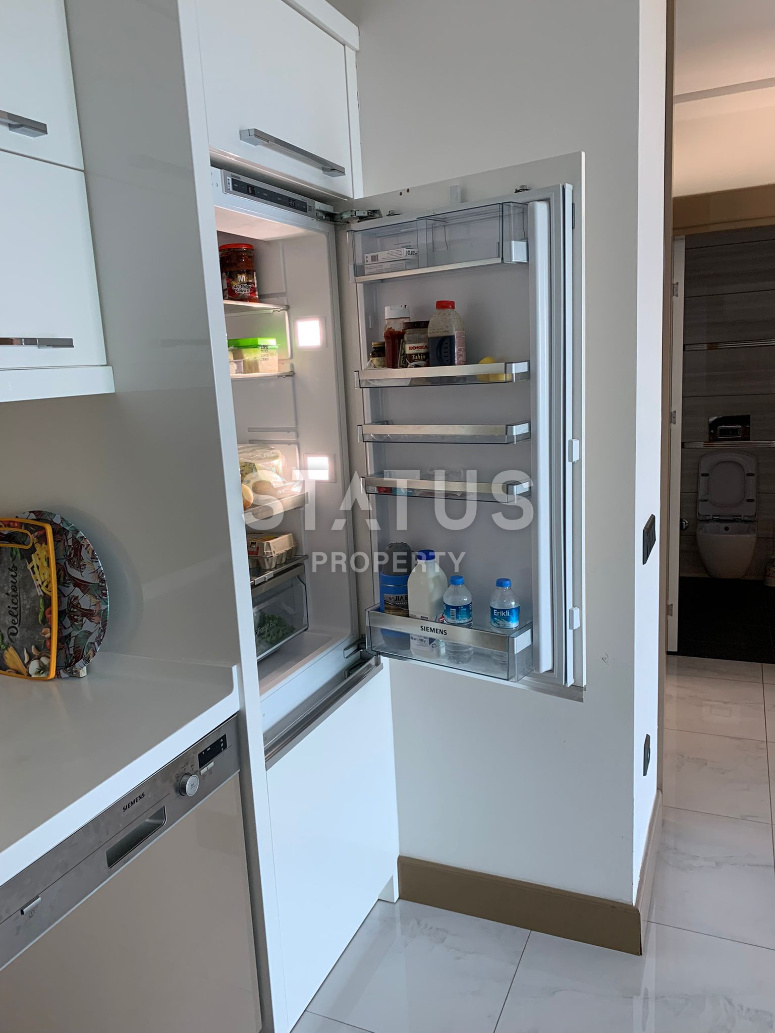 Квартира 1+1 на первой линии с видом на море в Каргыджаке, 57 кв м. фото 6