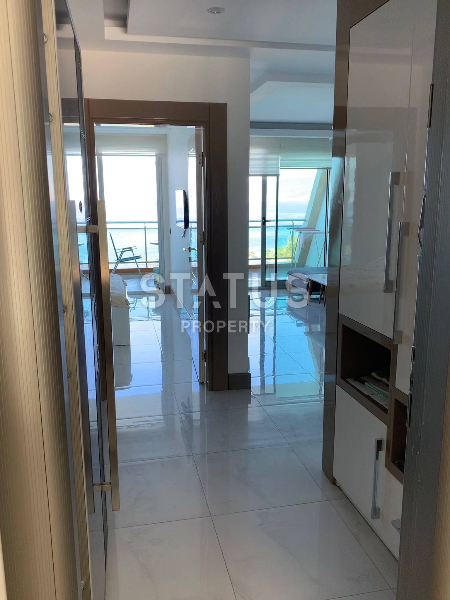 Квартира 1+1 на первой линии с видом на море в Каргыджаке, 57 кв м. фото 9