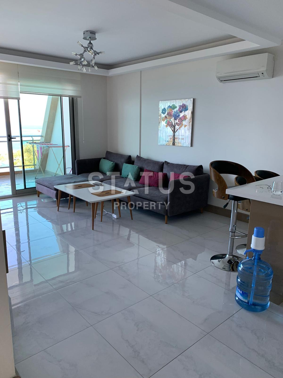 Квартира 1+1 на первой линии с видом на море в Каргыджаке, 57 кв м. фото 12