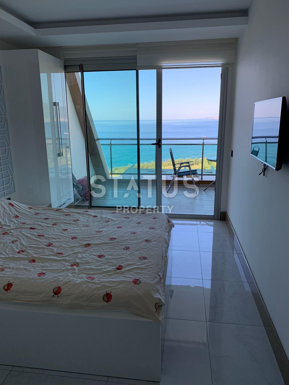 Квартира 1+1 на первой линии с видом на море в Каргыджаке, 57 кв м. фото 14